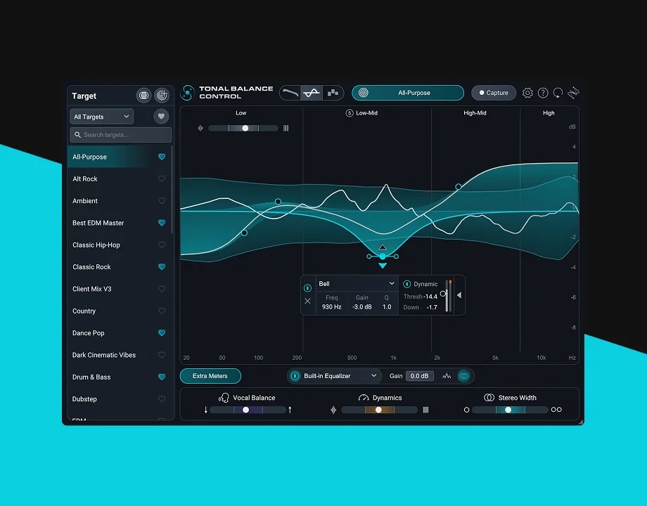 【音轨对比分析插件】iZotope – Tonal Balance Control 3 v3.0.0